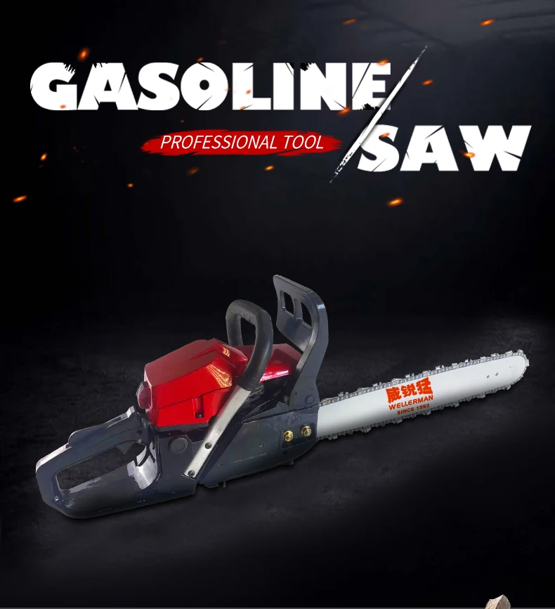 Professional Wellerman Gasoline 5800 Chainsaw Factory Wholesale Cheap
