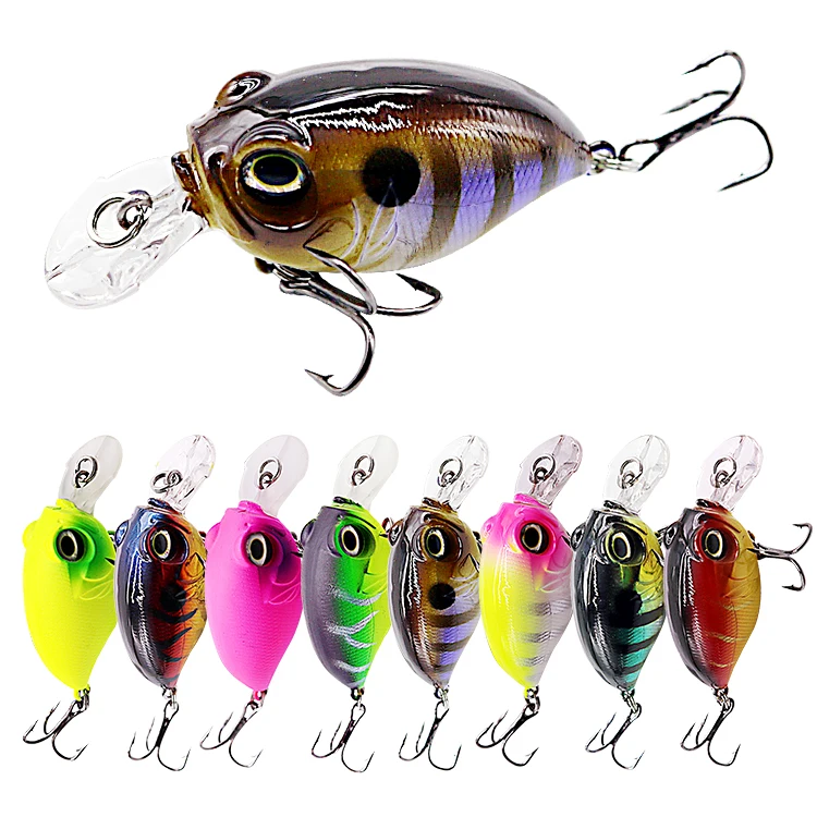 

New Designed Square Bill Crank Wobbler 6cm 8.4g Fishing Lure Artificial Hard Bait Crank, 8 colors