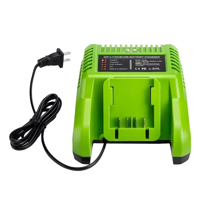 

Lithium Battery Charger GreenWorks 29482 G-MAX 40V Li-Ion Charger for 40V battery 29472