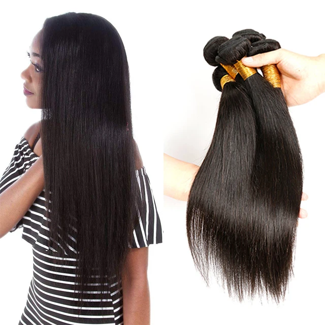 

Wholesale Factory Price 10A Grade Raw Indian Hair Unprocessed 100 Human Hair Cuticle Aligned Virgin Indian Remy Straight Hair