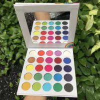

Cosmetics vendors 25 Colors rainbow eyeshadow palette private label makeup