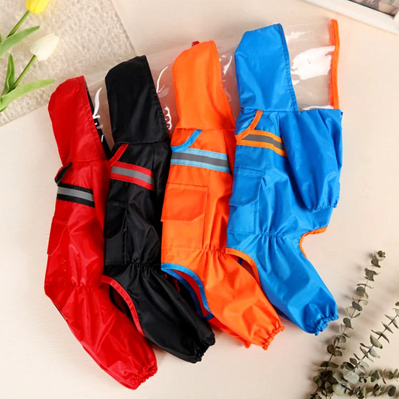 

Reflective Strip Pet Raincoat Dog Clothing Waterproof Clothes for Dogs Raincoat