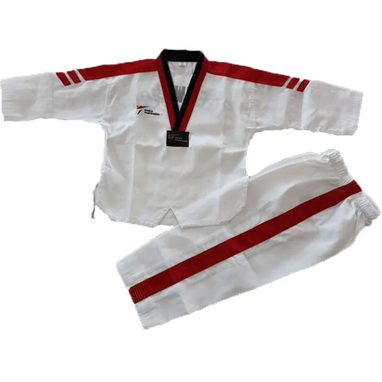 

2020 NEW colourful OEM kids taekwondo uniforms Custom colourful TKD taekwondo uniforms with new fabric, White