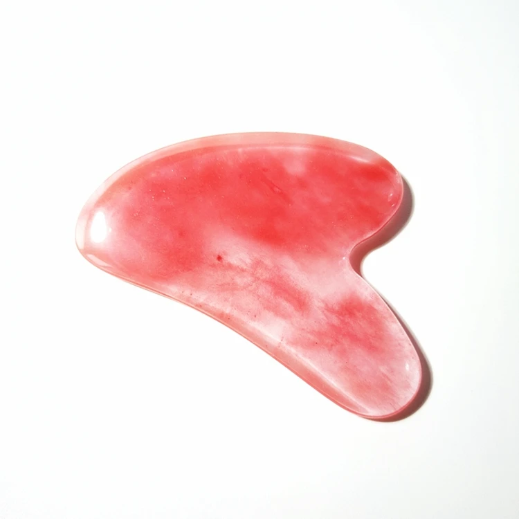 

wholesale natural jade facial roller gua sha scraping watermelon quartz massage essential gems bottle for oil