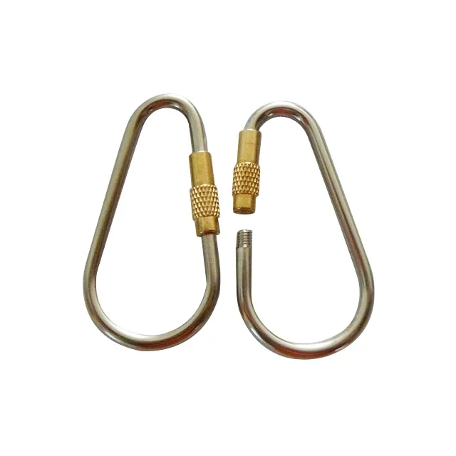 

Portable Survival Outdoor Mountaineering Outfit Carabiner For Keys Trinkets Aluminum Alloy Carabiner Spring Snap Clip Hooks