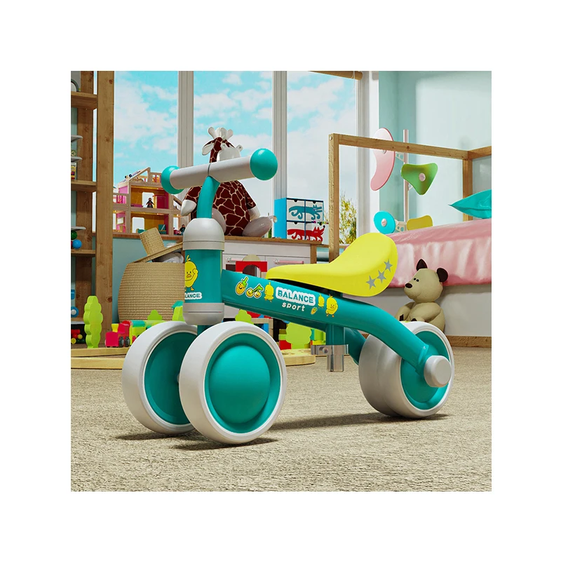 

Children Balance Bike Toddler Scooter Flashing Light Walker For Baby