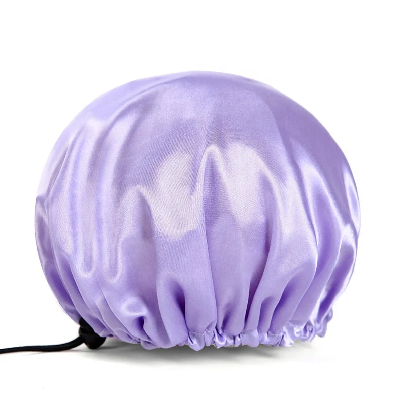 

High Quality Large Shower Cap Waterproof for Women Long Hair, Reusable Double Layer Shower Hair Bath Cap, Green, yellow, red, white