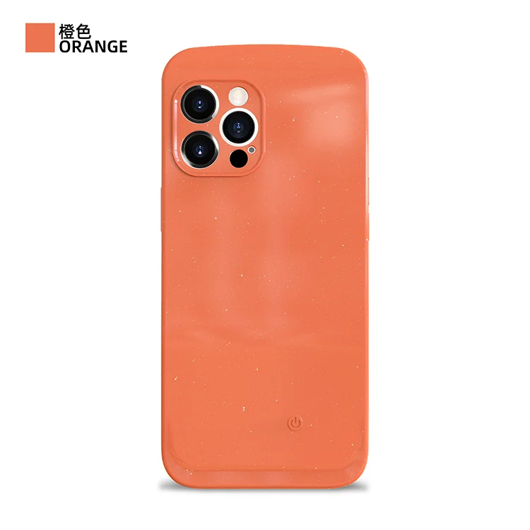 

LED selfie light phone case for iphone 11Pro phone case with light ring, Cyan,black,white,pink,orange