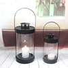 Modern holiday indoor garden decoration glass bottle lantern candle