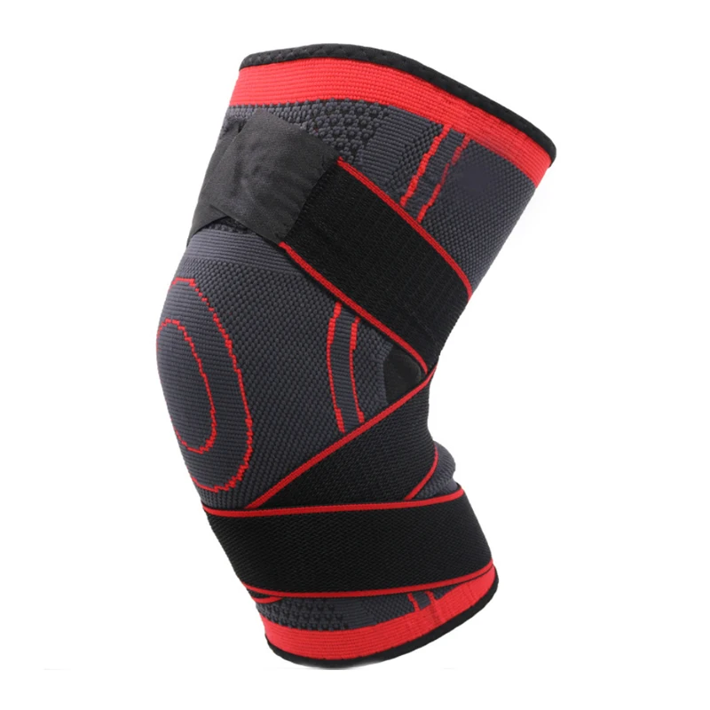 

Customized LOGO pressurized breathable anti-slip kneepads for basketball, Green,black,orange,red