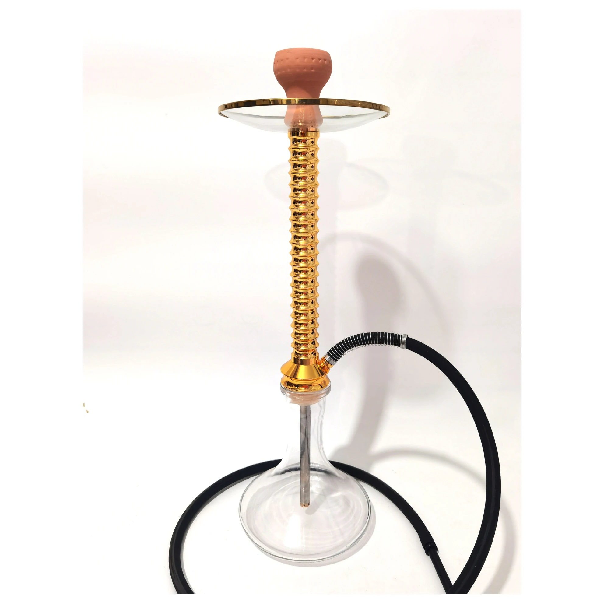 

High Quality Big Size Aluminum Alloy Shisha Glass Shisha Flavour Smoking Hookah Set Large