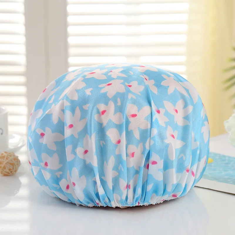 
best selling product amazon top seller 2020 Customized satin Cloth durable hair cap shower caps custom 