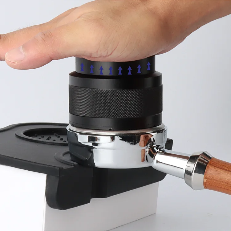 

51mm/53mm/58mm Balance coffee powder press stainless steel flat-bottom push-type distributor hammer filling press