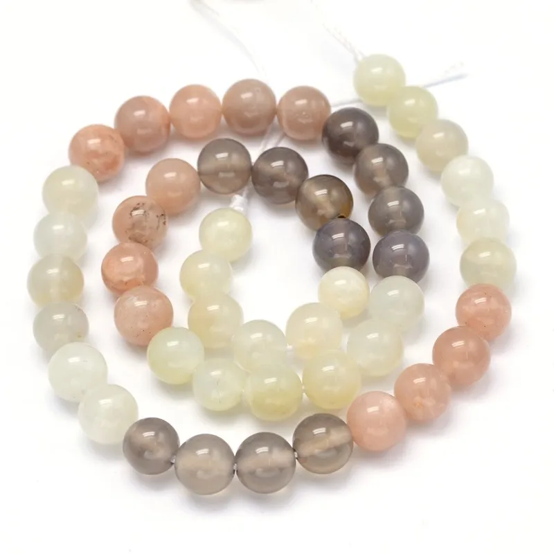 

PandaHall 6mm Round Natural Moonstone Gemstone Bead