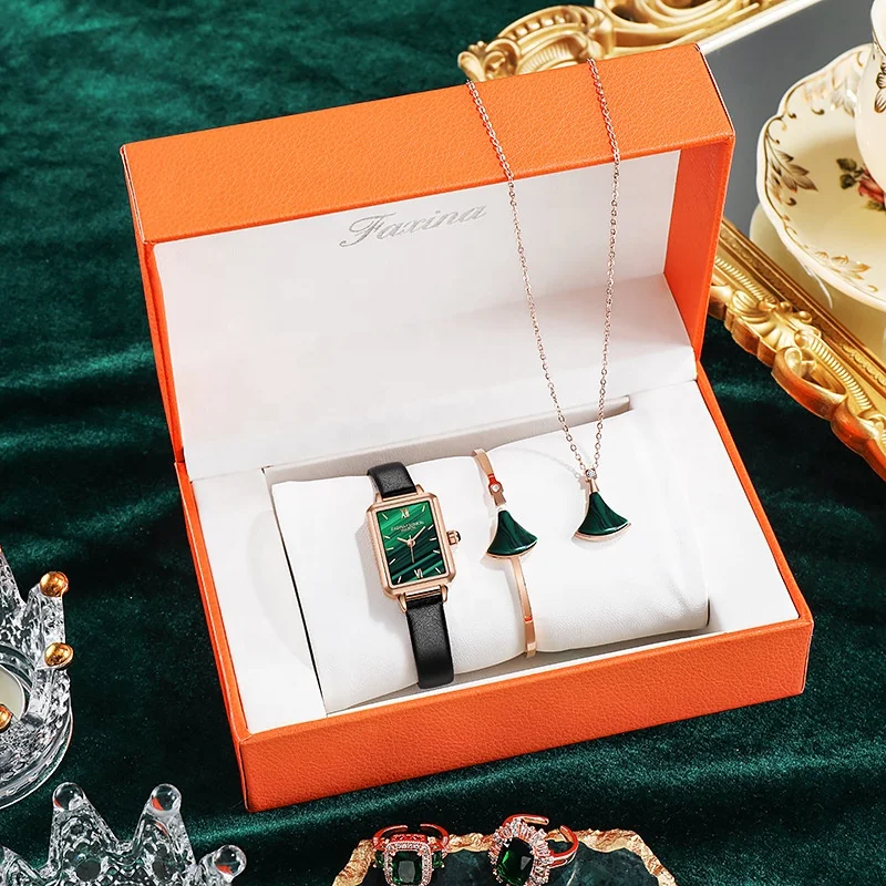 

New fashion luxury jewelry set bridal watch necklace earrings gold-plated jewelry wholesale cz jewelry set, Picture shows
