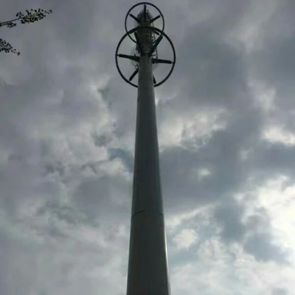 60m Hot-dip Galvanized Telecom Antenna Steel Guyed Mast