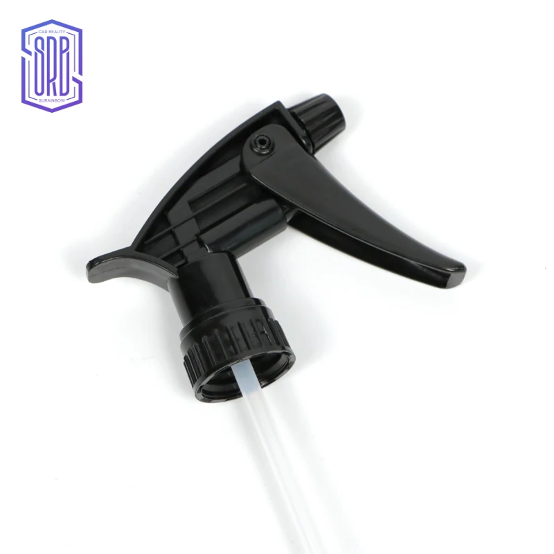 

High Quality Chemical Resistant Mist Stream Replacement Spray Head Trigger Sprayer Nozzles for Gardening Cleaning Watering, Black