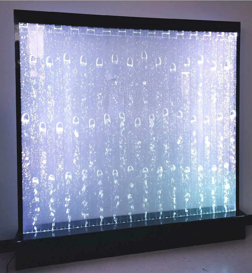 

Wholesale water bubble curtain digital waterfall with led light