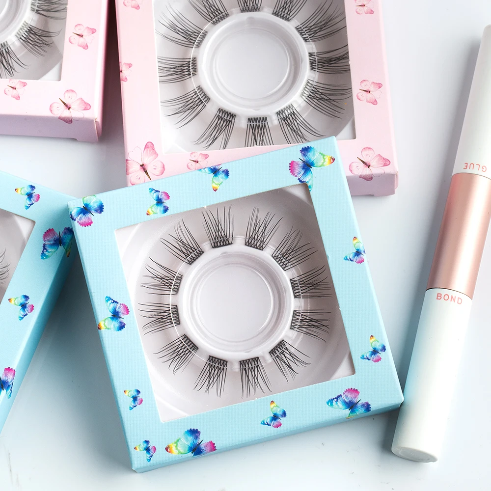

JAUNTYSKY XA Volume Color Eyelash Extension Premade Fan 12/24 Cluster Eyelashes Pre Fan Lashes Volume Lasehs DIY Eyelashes, Black/black brown/dark brown/others