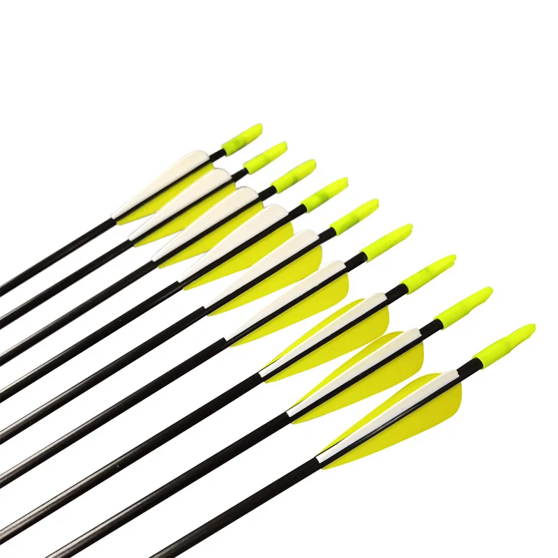 

31" Archery Shooting Fiberglass Arrow With Glue on Arrow tips 6mm/7mm Fiber glass arrows