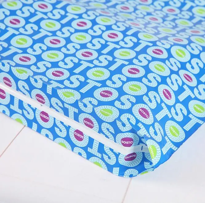 
Made In China Top Handle Plastic Pe Reusable Tote Recycle Shopping Bag 