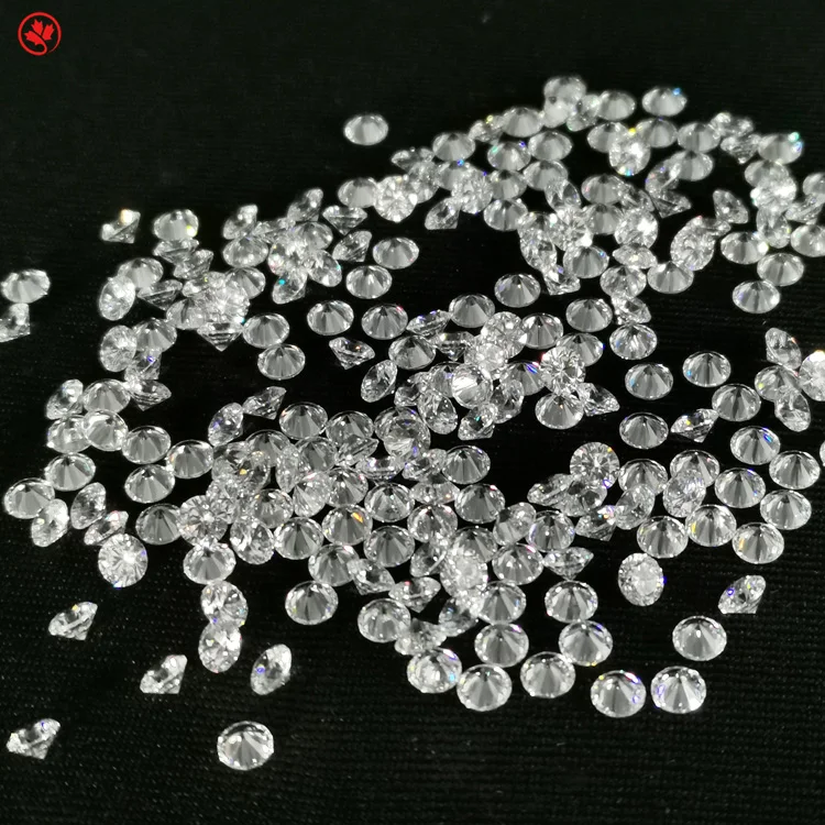 

wholesale AAA white color round 0.6mm loose small synthetic zircon gemstones
