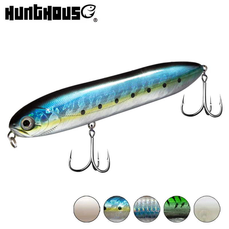 

plastic baits hook lure topwater fishing lure blank pencil lure, 8 colors