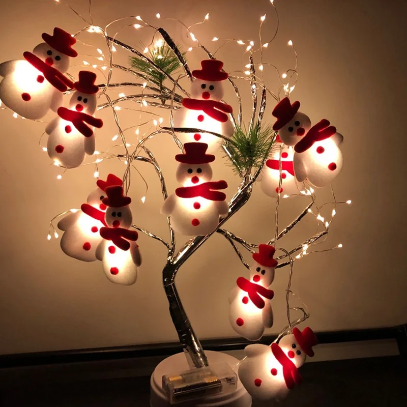 Santa Claus LED String Lights Christmas Decorations For Home Fairy Lights Christmas Decor Room Lights Decor Navidad Natal 2020