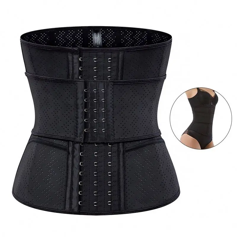 

Black Wholesale Custom Logo Girdle Slimming And Breathable Private Label Underbust Corset Women Latex Waist Trainer Belt