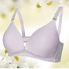 Brand new women No steel ring nursing open buckle breast bra with high quality