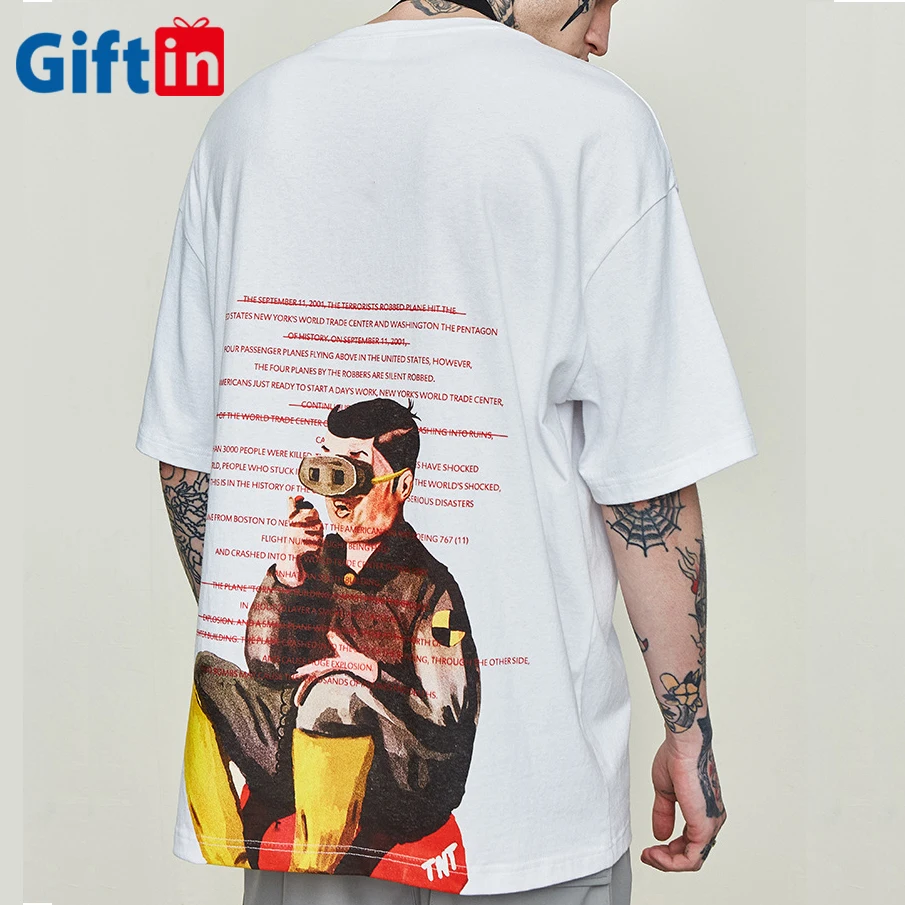 

2020 Factory Fashion T Shirt Custom t-shirts For Men 100% Cotton Streetwear T shirt Men