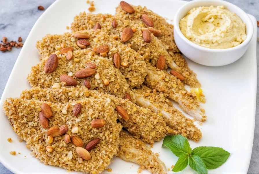 Almond Crusted Tilapia on Plate