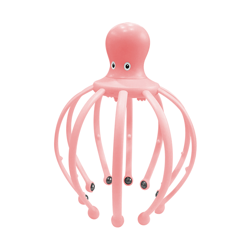 

Octopus electric head massager silicon waterproof scalp head massager with vibrating