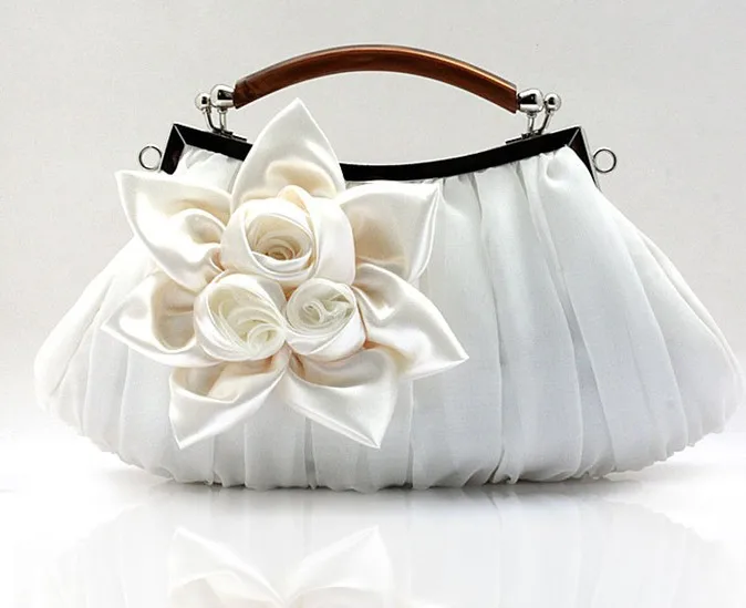 

China Ladies Women Silk Party Bridal Evening Bags Clutch Bag, White ,wine , purple , gold , silver , black , red ,pink , champage