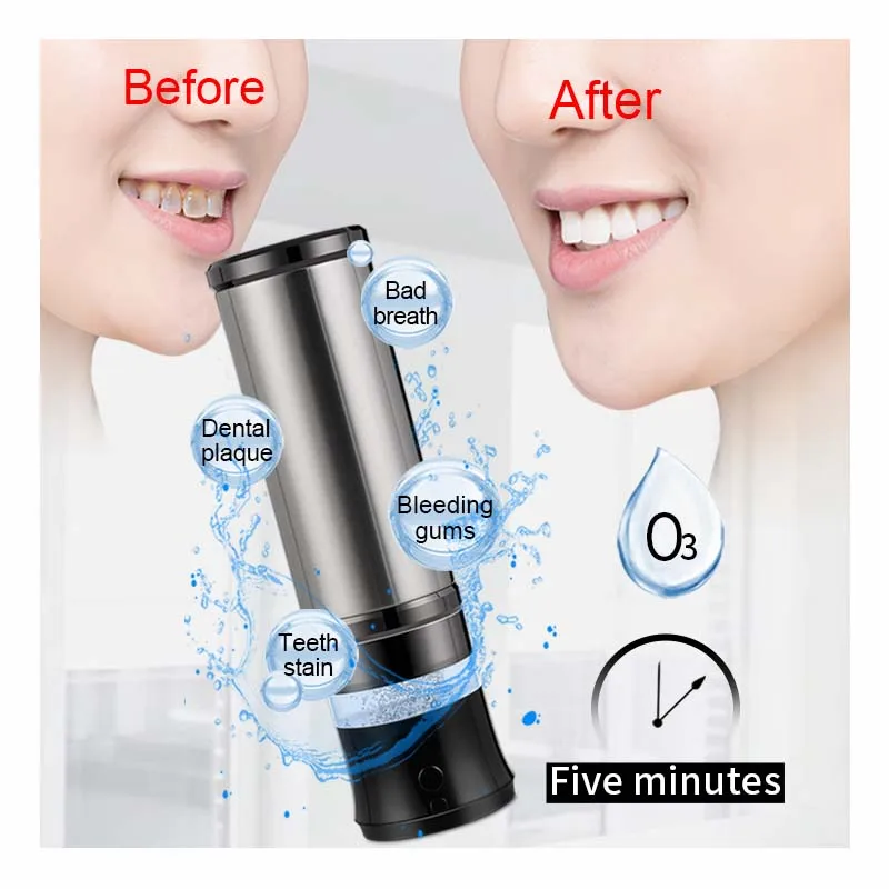 

Portable Vacuum Insulated Dental Care Oral Cleaning Ozone Water Anti-bacterial Antiseptic Mouth Wash Bottle Mouthwash