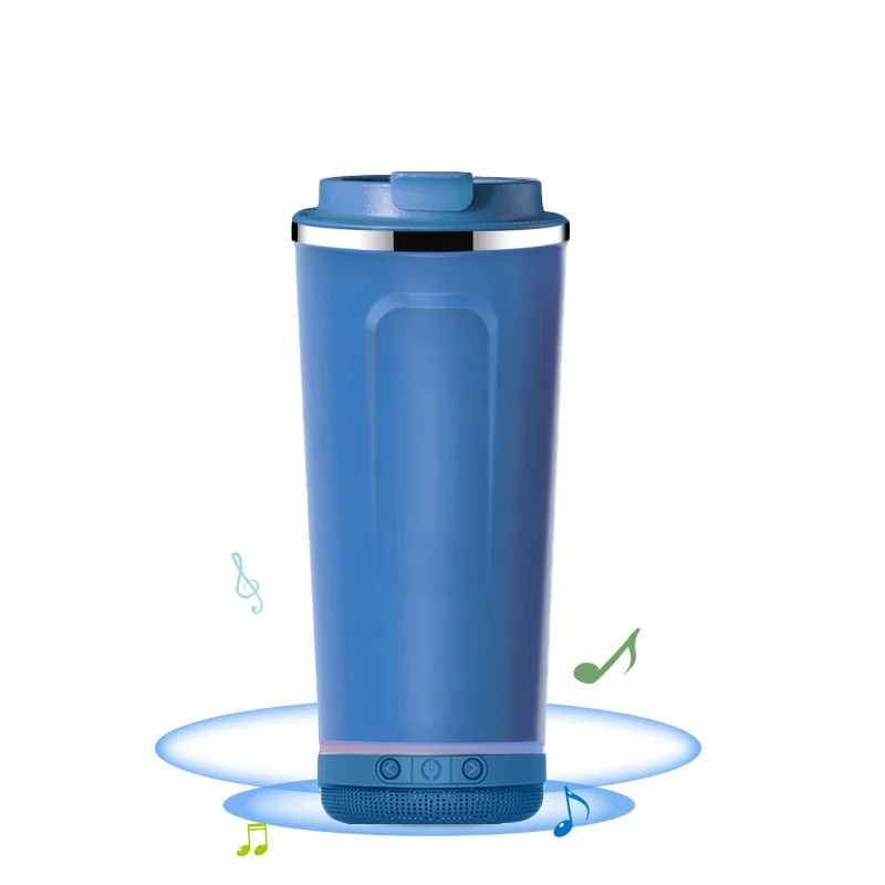 

Good Quality Stainless Steel Vacuum Flask Water Bottle with A Wireless Music Speaker