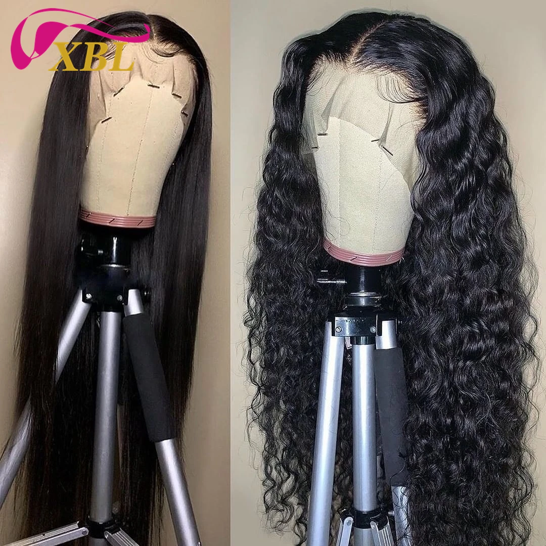 XBL Drop Shipping 180% Full Cuticle Aligned Human Hair lace front Wig,Free Sample Ocean Wave Brazilian human wig for black women