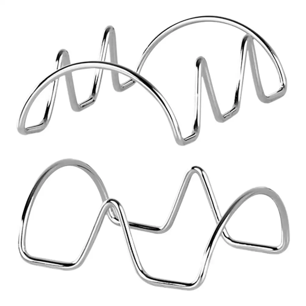 

Taco Holders Stainless Steel Taco Display Stand Bread Food Storage Rack