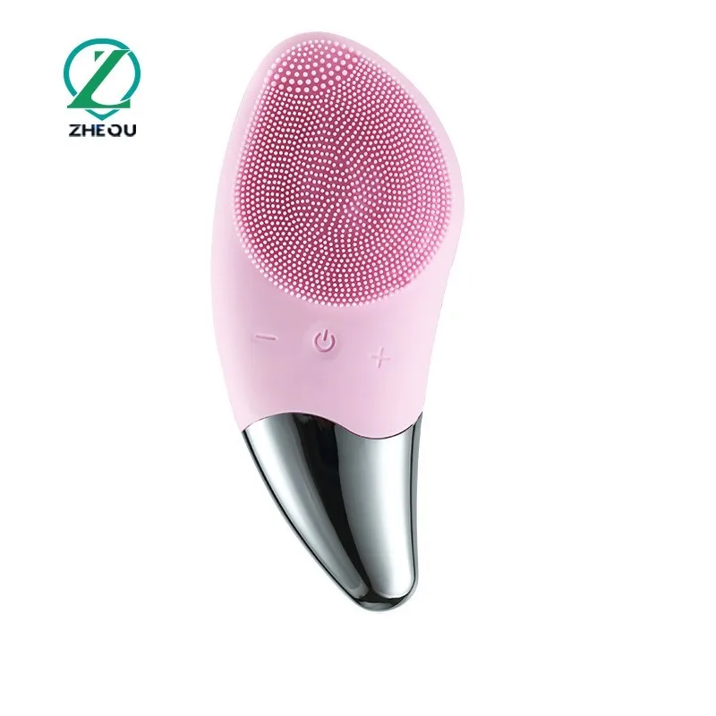 

Mini Electric Face Cleansing Brush Silicone Sonic Electric Facial Cleanser Deep Washing Face Massager Facial Cleansing Brush