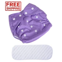 

Nappies Inserts Adjustable Washable Reusable Baby Pants One Size Bamboo Insert Printed Cloth Diaper with Free Delivery