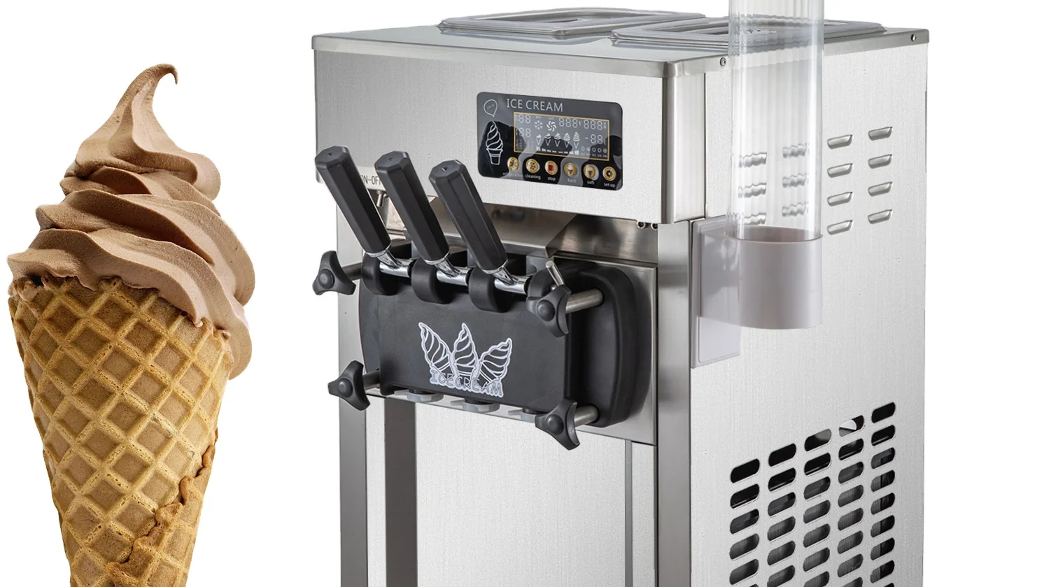 Vevor 탁상용 소형 연약한 아이스크림 기계 가격 상업적인 아이스크림 기계 Buy 아이스크림 기계 요구르트 아이스크림 기계