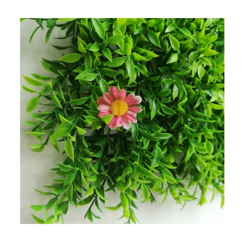 

50mm wall panels PE Artificial green plastic turf vertical garden decoration