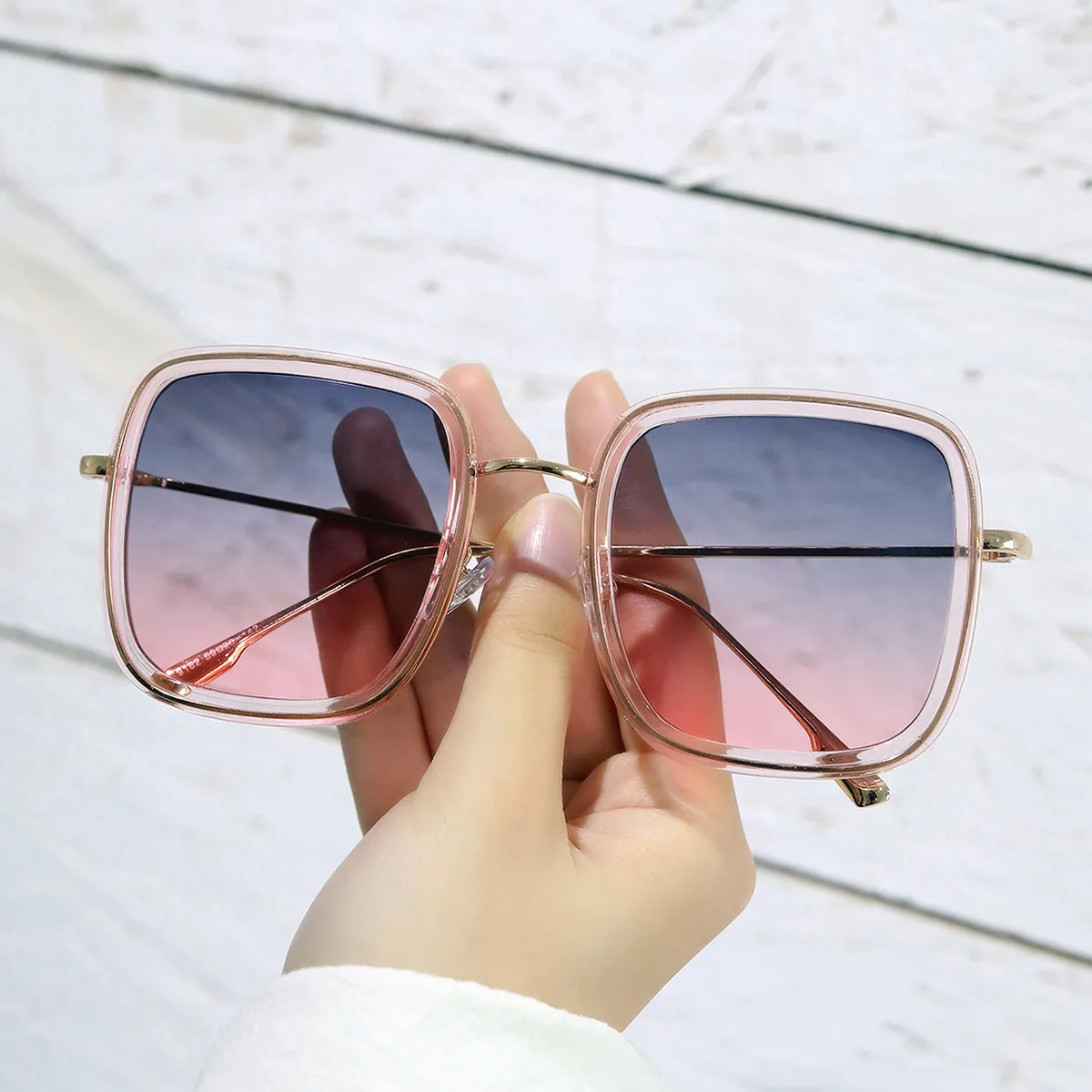 

Women Retro Vintage Sun glasses Big Shades Oversized Square sunglasses fashion luxury 2021