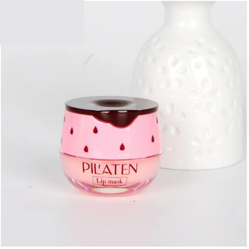 

Pilaten Young Girl Sleeping Lip Mask Pink Strawberry Aroma Fade Lips Lines long-lasting moisturizing Lip care