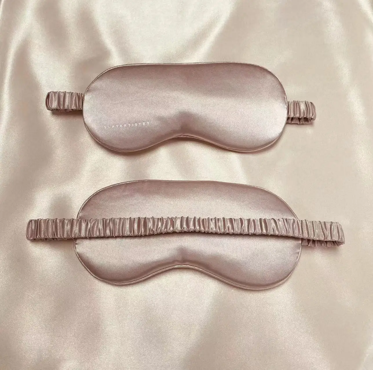 

Amazon hot sale eco-friendly custom satin silk sleep mask satin eyemasks