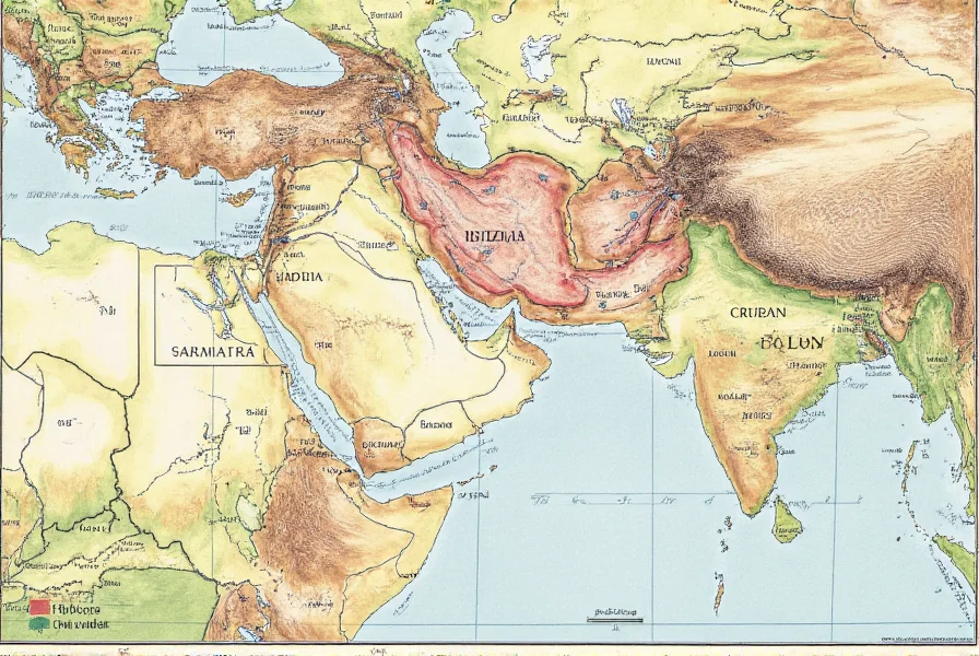 Historical map showing ancient spice trade routes from India to Europe