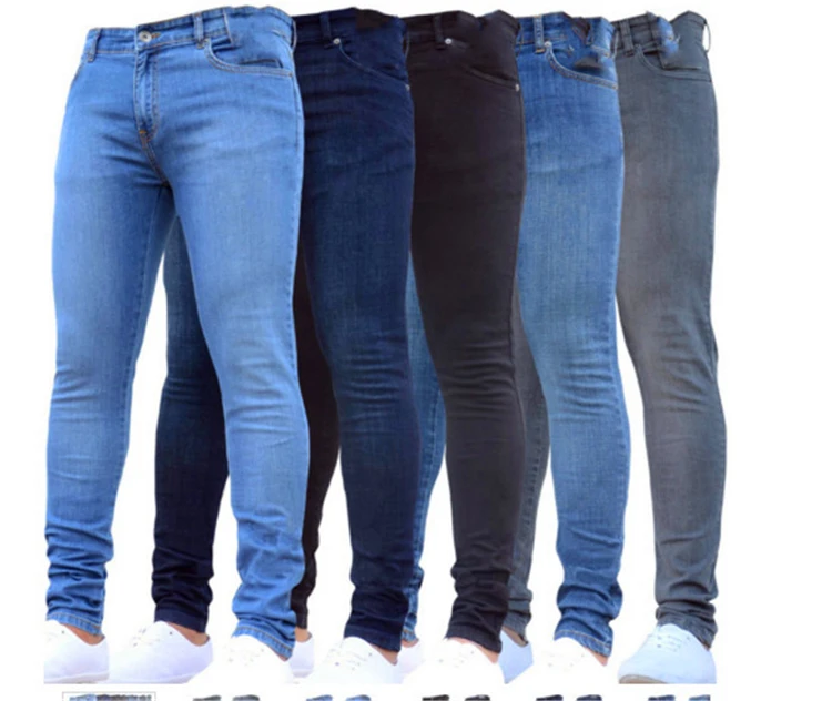 

Jines Man Two Tone Fashion Mens Jeans Slim Fit Skinny Jeans Men, Picture color