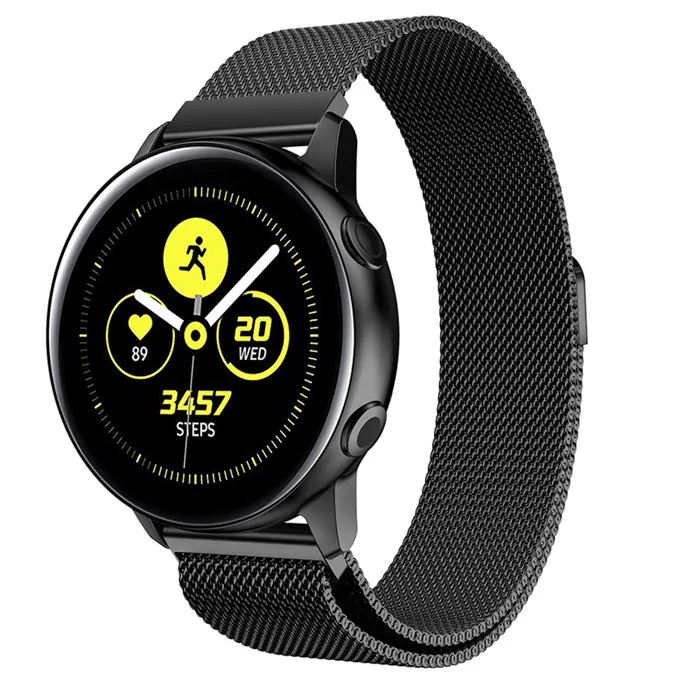 

Milanese Loop For Samsung Galaxy watch 3 41mm 45mm/Active 2 46mm/42mm Gear S3 Frontier 20mm  bracelet Huawei GT/2/2e band