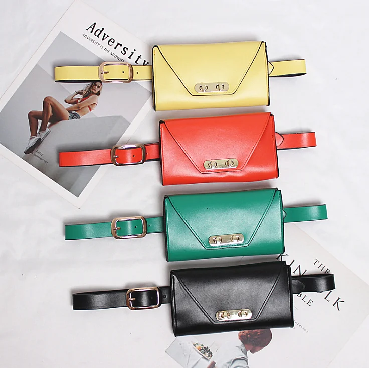 

Simple Mini PU Waist Bag Belt