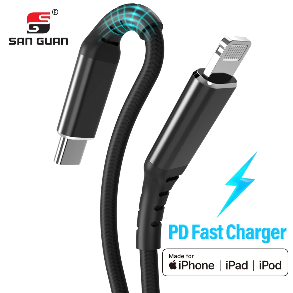 

Wholesale Pd 18W Original C94 Chip Mfi Certified Usb Type C To Lightning Cable Fast Charging For Iphone 12
